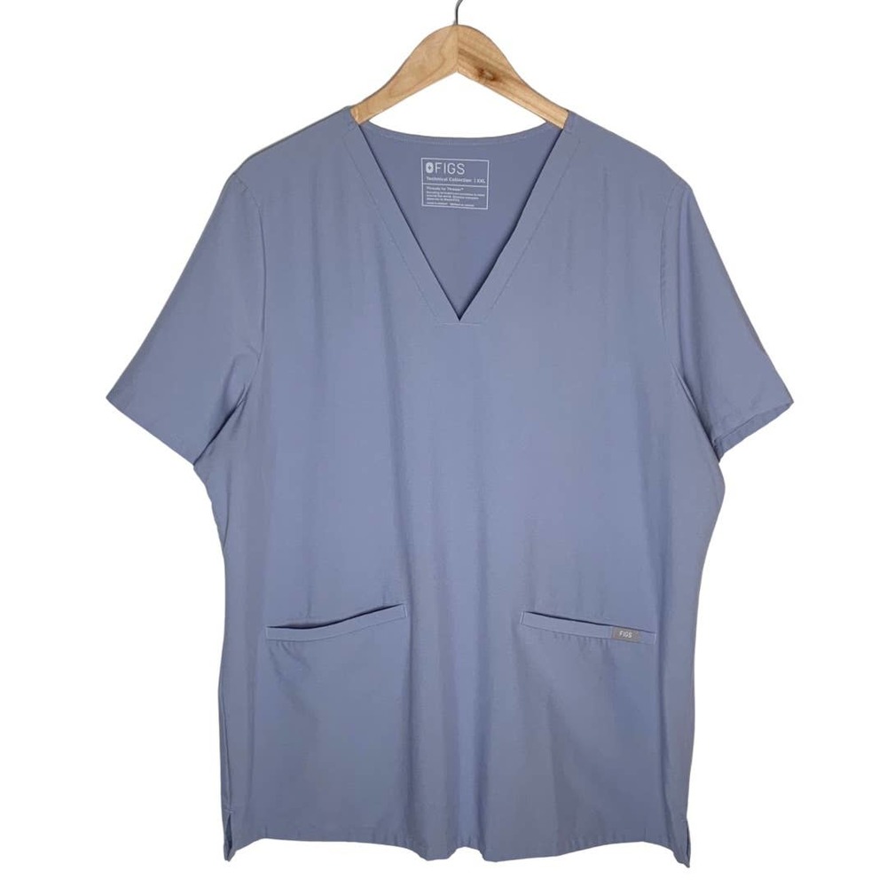 Figs | Women | Technical Collection Lavender Casma Three Pocket Scrub Top | XXL